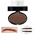 Eyebrow Powder Stamp, LuckyFine - Seal Eyebrow Waterproof for Eyebrows Beginners Busy People Eyebrows Brow Stamp Makeup Fashion Unique Brow Powder Gray Brown Coffee Brown