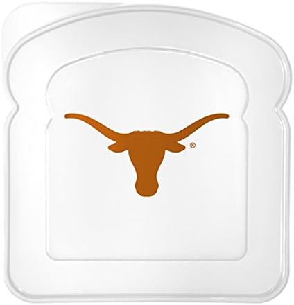 Texas Longhorns Plastic Sandwich Container - Clear ,