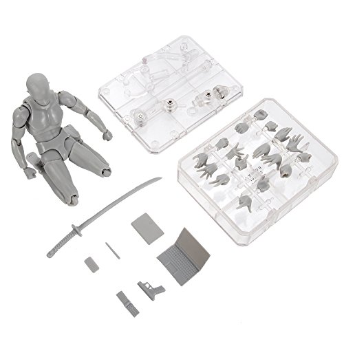 Tulas Action Figure Drawing Model, Human Mannequin Body Kun Doll Body-Chan Male/Female Action Figure DX Set with Accessories Kit, Suitable for Sketching, Painting, Drawing, Artist. - Thumbnail 7
