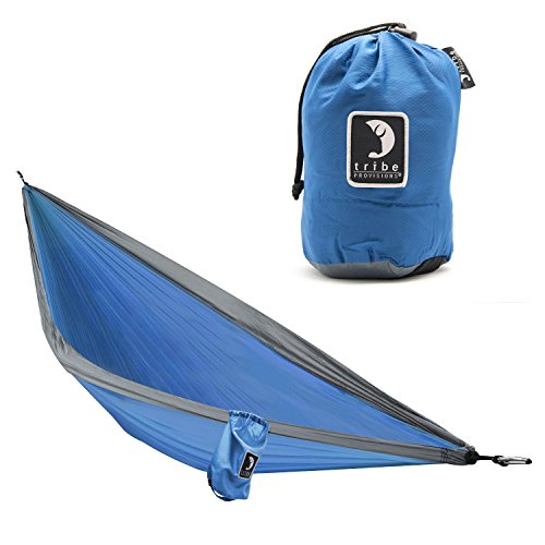 Tribe Provisions Single Person Hammock (Blue, Ripstop Nylon)