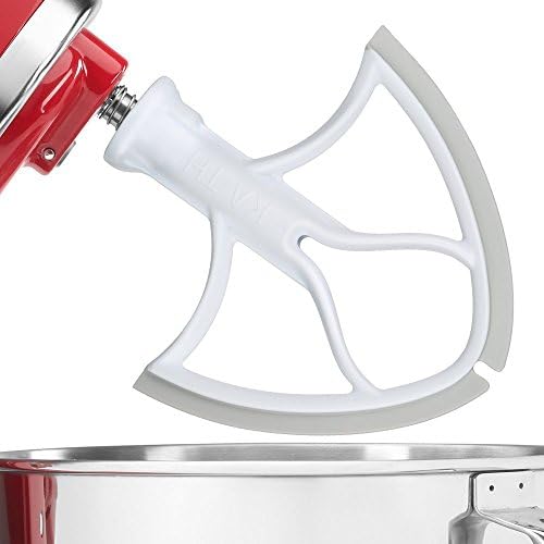 Flat Beater Blade with Flex Edge Bowl Scraper for KitchenAid 4.5 and 5 Quart Tilt-Head Stand Mixer, USA Design