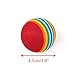 Chiwava 12PCS 1.8'' Soft Foam Cat Toy Ball Rainbow Color Ball Kitten Activity Chase Play Mix Color