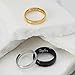 Bling Jewelry Plain Simple Dome Couples Ring Wedding Band for Women for Men Polished Silver Tone Stainless Steel 5MM