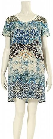 Amazon シーニューヨーク Sea New York ワンピース シルク 青系マルチカラー 中古 ワンピース チュニック 通販