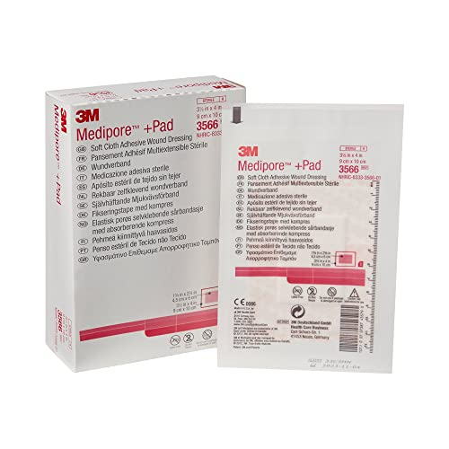 3M Medipore +Pad Soft Cloth Adhesive Wound Dressing