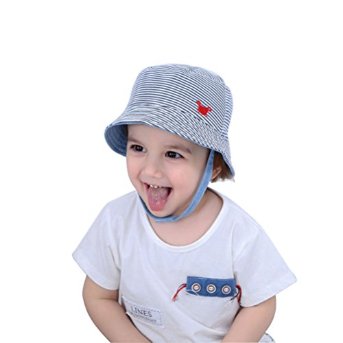 jerague Kids Toddler Baby Summer Bucket Sun Hat Breathable Adjustable Fisherman Hats