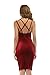 Carprinass Women's Sleeveless Bodycon Midi Dress Velvet Club Bandage Dress