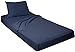 Gilbins 100% Combed T-Shirt Cotton Jersey Knit Camp Sheet Set, 1 Fitted cot Sheet, 1 Flat Sheet, 1 Standard Pillow case Marble Purple (Twin)