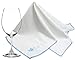 Extra Large Microfiber Glass Polishing Cloth (5-Pack) by Trendy Bartender - 25x20 inch Premium Lint Free Cleaning Cloth For Stemware etc - Bar Towel For Spotless Results - Premium Quality (White)