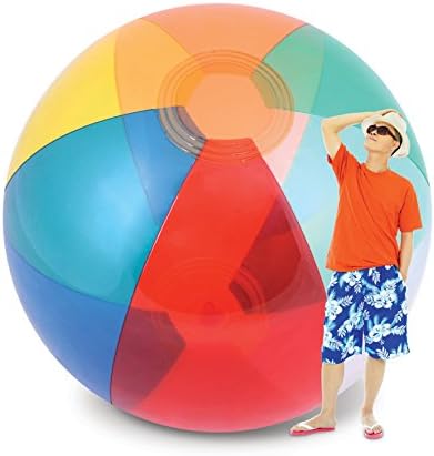 Kovot Humongous Big Than Life 透明ジャイアントビーチボール 高さ8 9フィート 膨らませた状態 ポールからポールまで12フィート Kovot Humongous Big Than Life 透明ジャイアントビーチボール 高さ8 9フィート 膨らませた状態 ポールからポールまで12フィート