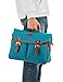 Kattee Vintage PU Leather Canvas DSLR Mirrorless Camera Shoulder Bag for Canon Nikon, etc (Large, Blue)