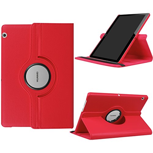 ChainPlus Huawei MediaPad T3 10.0 Case Flip Cover Durable Protective Case Case for Huawei MediaPad T3 10.0 - Red