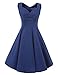 Vianla Women's 1950s V Neck Vintage Cut Out Retro Party Cocktail Dresses