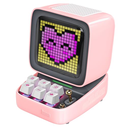 Divoom Ditoo Retro Pixel Art Bluetooth Speaker Pink