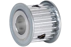 HJZ-US 5M 12T Timing Pulley Without Step Synchronous Wheel 5mm Pitch 10mm Bore For 15mm Width Belt (Tooth Width:16mm,Bore:10mm, 5M 12T)