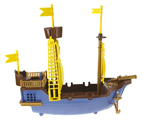 Toy Pirate Ship Playset w/ Ship, Pirates, Cannons, Treasure, Weapons & More!