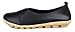 Kunsto Women's Leather Loafer Glove Shoes US Size 9 Pure Black