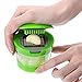 Boao 3 Pieces Garlic Chopper, Garlic-A-Peel Garlic Press, Garlic Crusher, Garlic Mincer, and Silicone Garlic Peeler, Easy to Clean, Stainless Steel Blades, Green