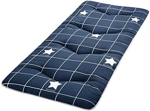 RAIN QUEEN Floor Mattresses, Folding Tatami Mat Portable Sleeping Pad Japanese Quality Futon Student Dormitory Mattress(100cm x 200 cm,3kg,Star night)