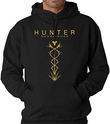 KJAHSLK Leisure Destiny Hunter Gunslinger Logo Hooded Sweatshirt for Men Women