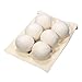 Tezoo Wool Dryer Balls, New Zealand Imported Premium Reusable Natural Fabric Softener, 6-Pack