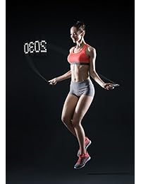 Tangram Factory Smart   Cuerda LED cuerda de saltar que se comunica con tu smartphone   ver su Jump unidades en el aire   seguimiento de calorías quemadas, tiempo de entrenamiento   Fitness Tracker