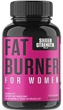 Sheer Fat Burner for Women 2.0 - Fat Burning Thermogenic Supplement, Metabolism Booster, and Appetite Suppressant Designed for Women - Sheer Strength Labs, 60 Weight Loss Pills