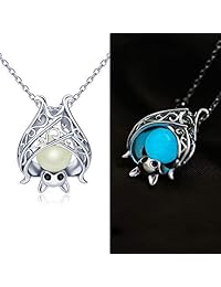 Apotie - Collar de plata de ley brillante con colgante de animal para mujeres y niñas con joyas