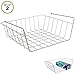 Evelots Slide Under Shelf Basket-Sturdy Coated Wire-No Rust-Easy Install-Set/2