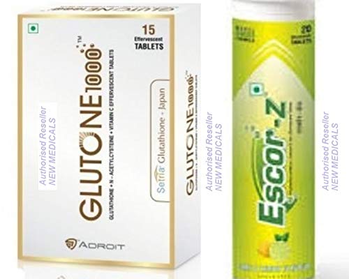 Skin Lightening Combo Glutone 1000 With Escor Z Buy Online In Uzbekistan At Uzbekistan Desertcart Com Productid 145975952