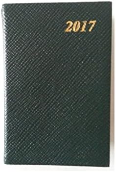 Charing Cross Diary D742L For Year 2017 Leather 4" x 2 1/2" (Hunter Green)