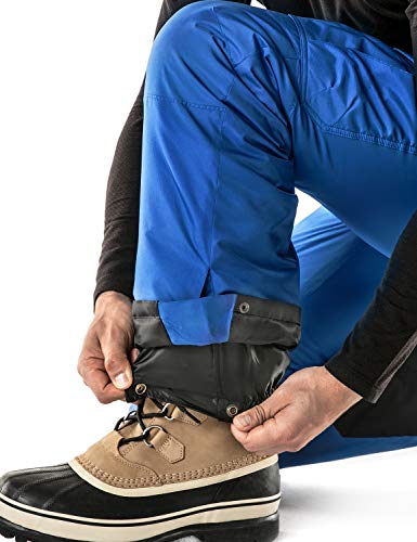 image for TSLA TM-YKB83-BLU_Large Tesla Men's Cargo Rip-Stop Snow Pants Windproo