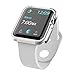 X-Doria 38mm Apple Watch Case, Defense Edge Premium Aluminum & TPU Bumper Frame, Silver/White - Compatible with Apple Watch Series 1, Series 2 and Nike+