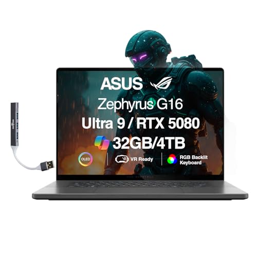 ASUS ROG Zephyrus G16 AI Gaming Laptop 16.0" ROG Nebula OLED FHD+