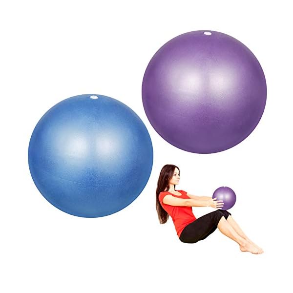 Dokpav 2pcs Pilate Balls 9 inch / 23 cm Small Fitness Yoga Ball Exercise Balance Ball for Pilates,Yoga, Core Training…