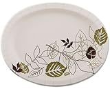 Pathways+Heavyweight+Oval+Platters%2c+8+1%2f2+x+11%2c+Green%2fBurgundy%2c+125%2fPack