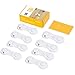 Baby Proofing Cabinet Locks Baby Proof & Child Safety Lock -Adoric 8 Pack Cupboard Baby Latches 3M Adhesive Drawers Locks No Tools or Drilling Required