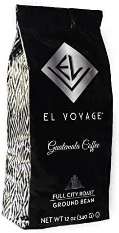 El Voyage Guatemalan Coffee Full City 100% Arabica (Dark) Roast [12fl oz]- Coffee from Guatemala- Artisanal Cultivation- Organic- Direct Trade- Roasted in USA