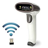 Wireless USB Barcode Scanner,Symcode Handheld Automatic CCD Barcode Scanner Reader 2.4GHz Wireless & USB2.0 Wired, Support Mac OS X, Android, Windows 10 and iOS 9