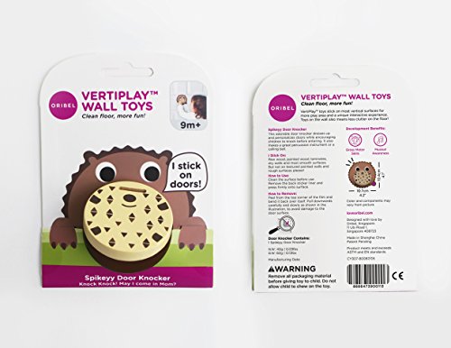 ORIBEL VertiPlay (Wall Toy) Knock Knock Door Knocker - Spikkey