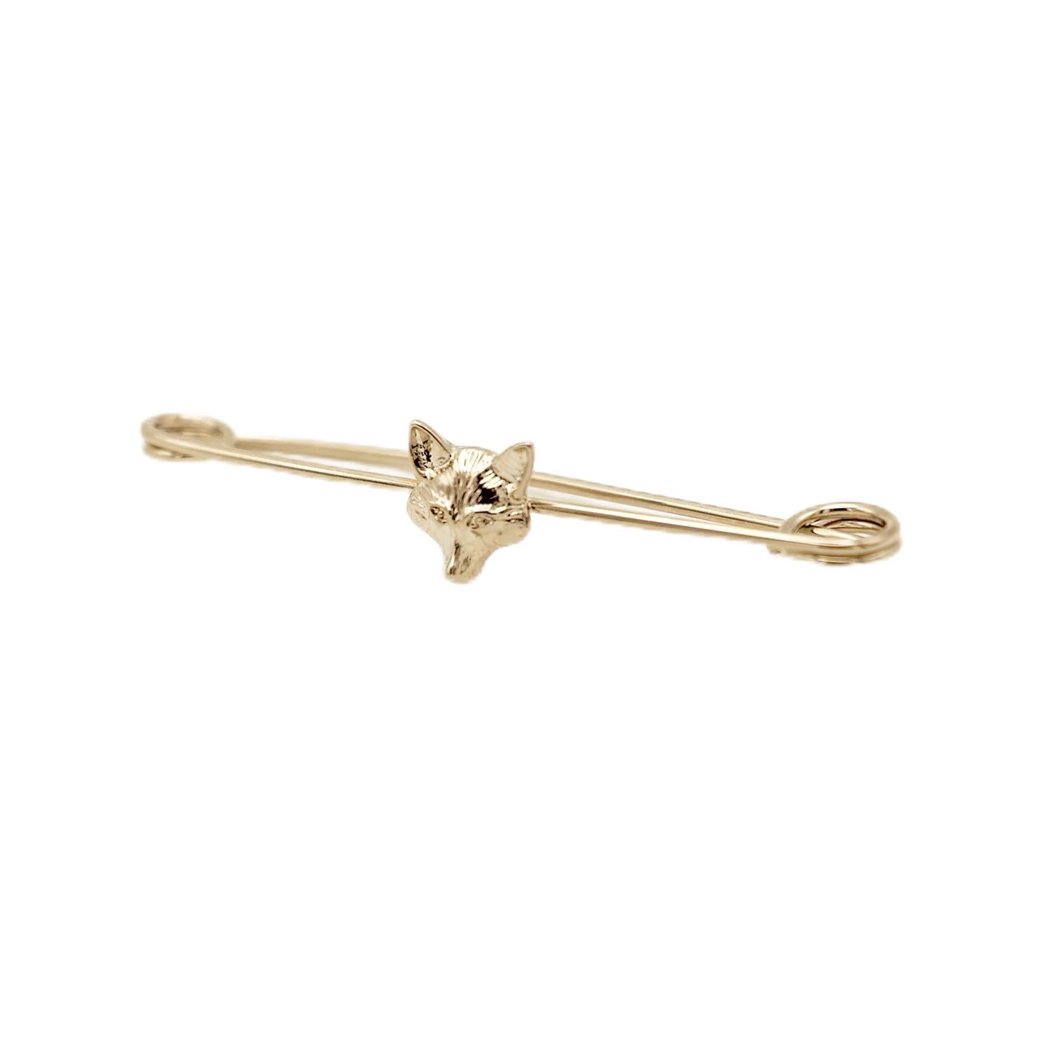 Equetech Foxhead Traditional Stock Pin - Silver One size (Gold)