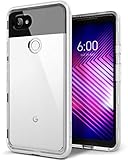 Caseology [Skyfall Series] Google Pixel 2 XL Case - [Clear Back/Premium Finish] - White