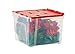 IRIS Holiday Wing-Lid Box with Ornament Dividers 60QT, WL-60 (2)
