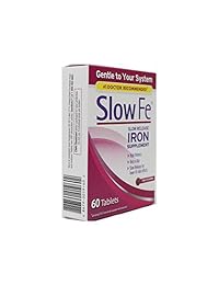 Slow Fe, alta potencia Hierro 0.001 oz, liberación lenta – 60 tabletas, 1 unidad, 1