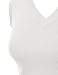 Women's Solid Classic V-Neck Sleeveless Pullover Sweater Vest Top Ivory M