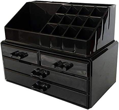 Makeup Organizer, Make up Organizers and Storage Box,Cosmetic Organizer Drawers, Two Pieces Set