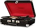 Crosley Cruiser Deluxe Vintage 3-Speed Bluetooth Suitcase Turntable, Blackthumb 3