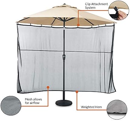 Amazon Com Classic Accessories Water Resistant 68 Inch Universal Patio Umbrella Shade Screen Garden Outdoor
