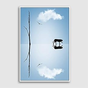 Framed Canvas Wall Art for Living Room, Bedroom Sky Canvas Prints for Modern Home Decoration Ready to Hang - 16"x24" inches