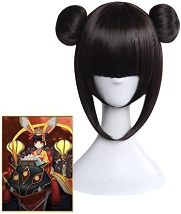 Uwowo Black Synthetic Hair on 2 ponytails Rabbit Cosplay Wig